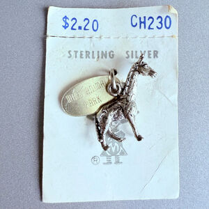 Sterling Silver 925 Giraffe Animal Zoo Charm Pendant Maisel's Of Albuquerque VTG